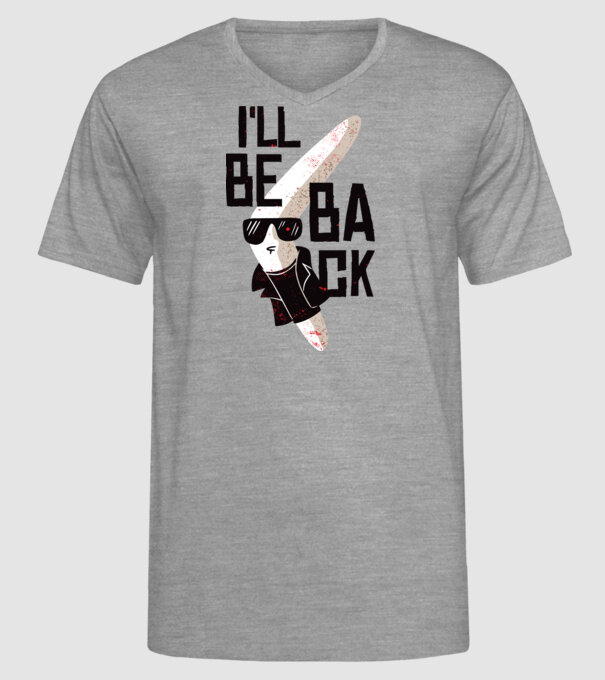 'Boomerang - Mă voi întoarce - I''ll be back' model gri pe tricou