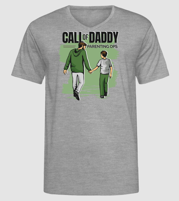 Call of Daddy - Pentru tata model gri pe tricou