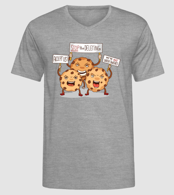 Protest Cookie model gri pe tricou