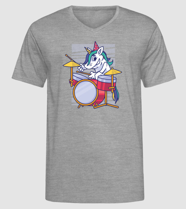 Unicorn Baterist Zi de naștere model gri pe tricou
