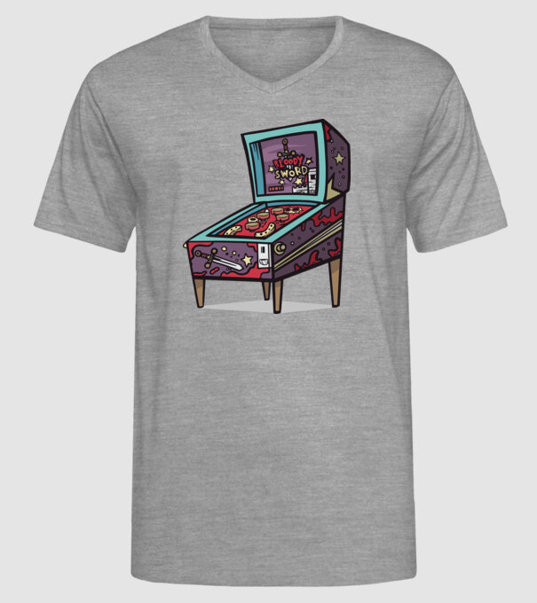 Flipper model gri pe tricou