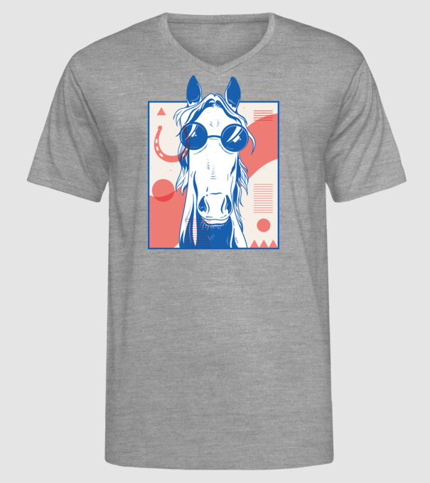 Cal Hippy model gri pe tricou