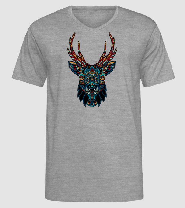 Elan model gri pe tricou