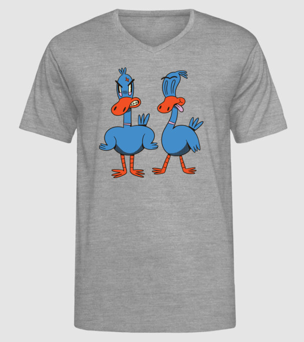 Rațe model gri pe tricou