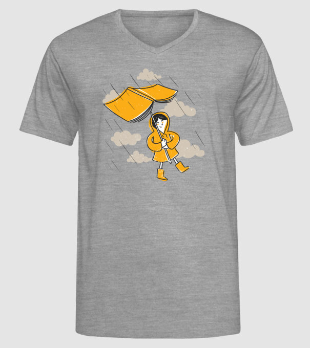 Umbrelă Carte model gri pe tricou