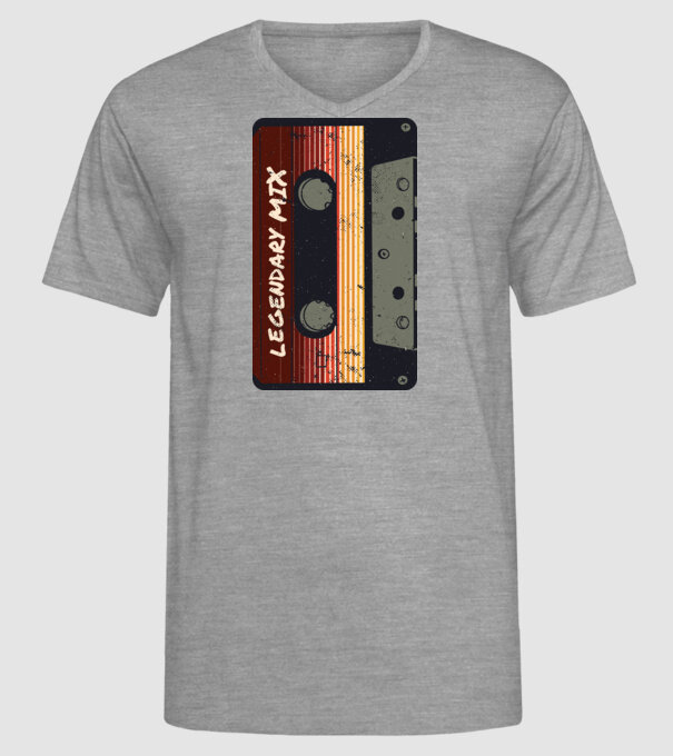 Casetă Legendary Mix model gri pe tricou