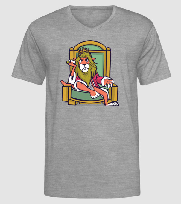 Lion King model gri pe tricou