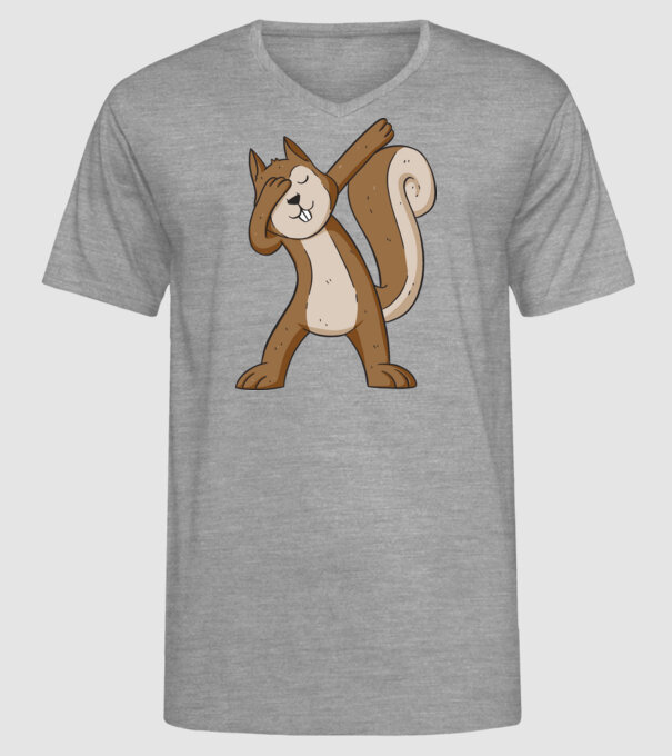 Veverița DAB model gri pe tricou