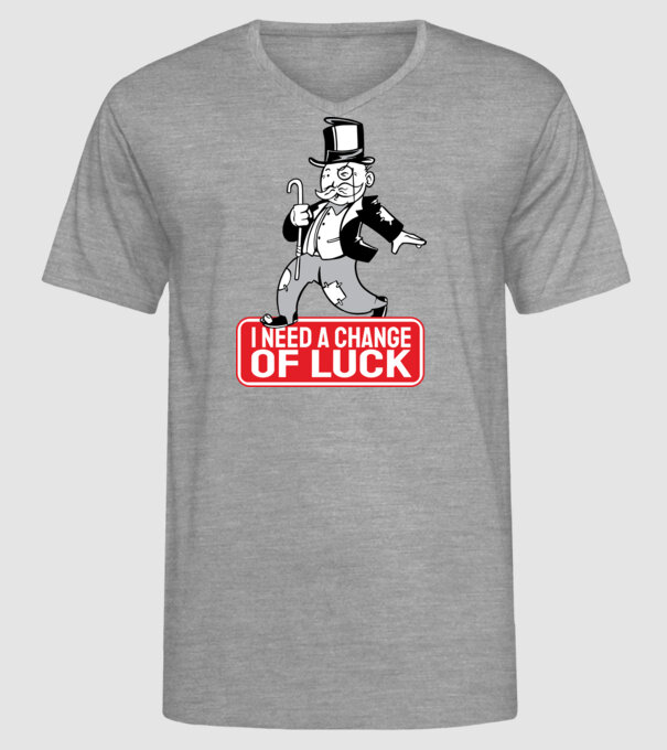 Monopoly - Am nevoie de puțin noroc model gri pe tricou