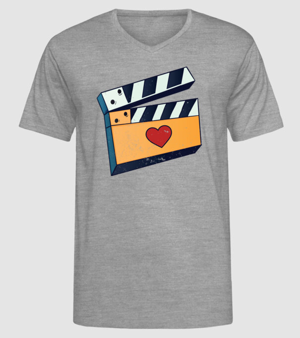 Cinema Film model gri pe tricou