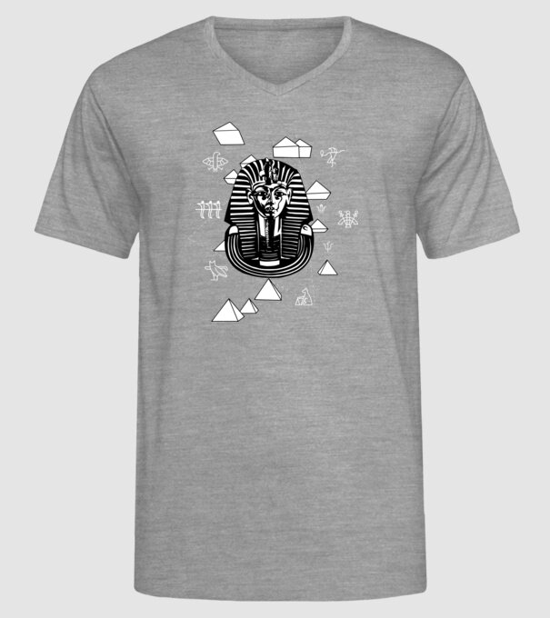 Egiptul Antic Faraon model gri pe tricou