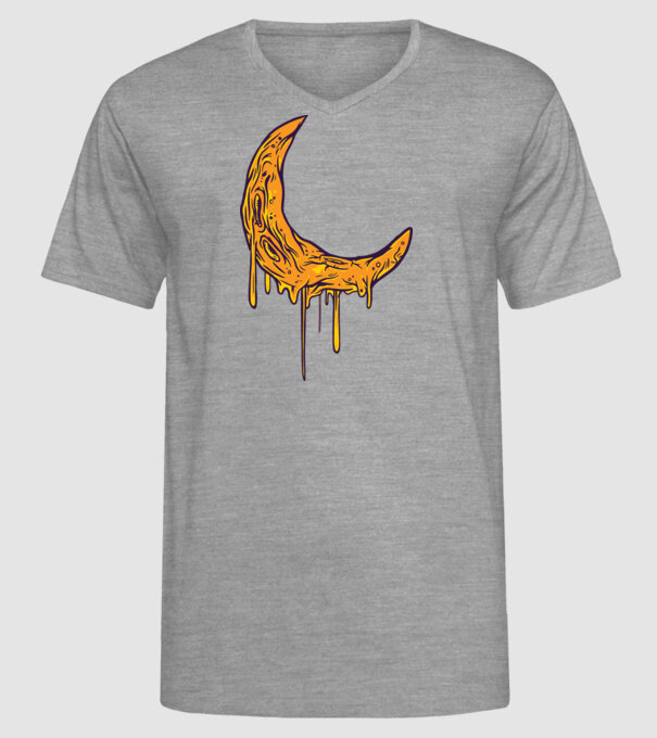 Luna topindu-se model gri pe tricou