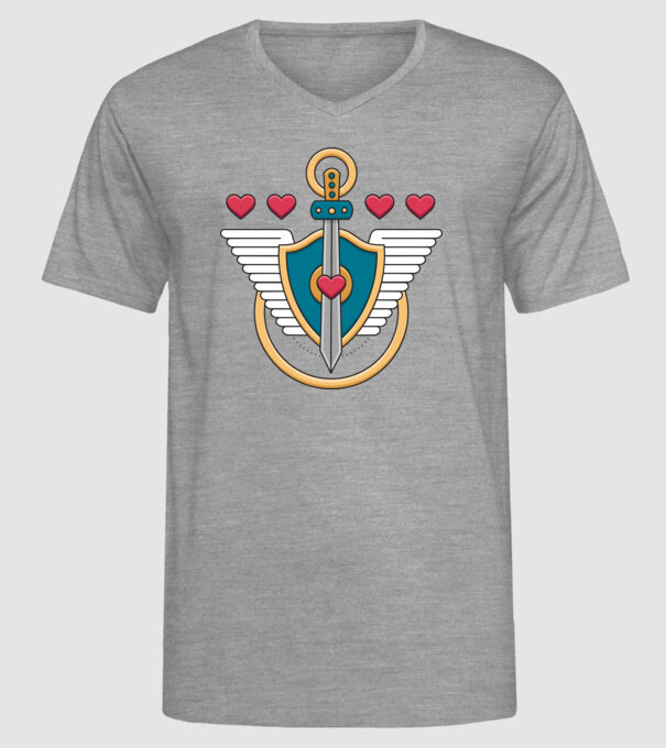 Scut - Gamer model gri pe tricou
