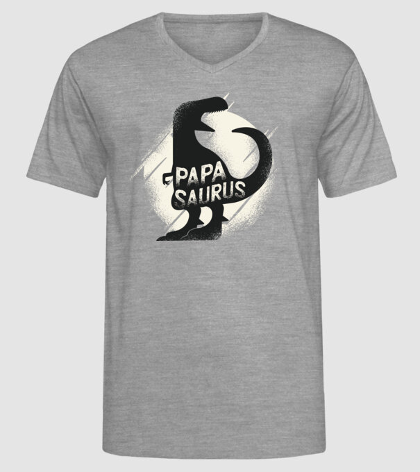 papasaurus model gri pe tricou