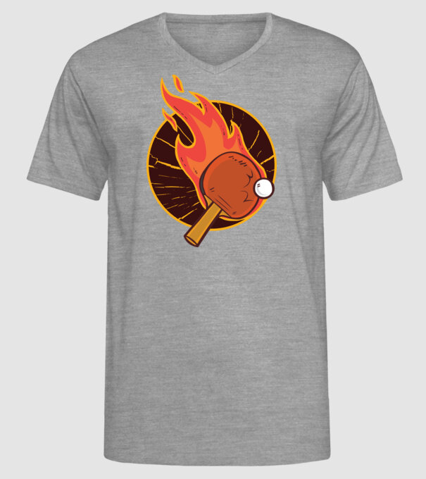 Paletă de ping-pong model gri pe tricou