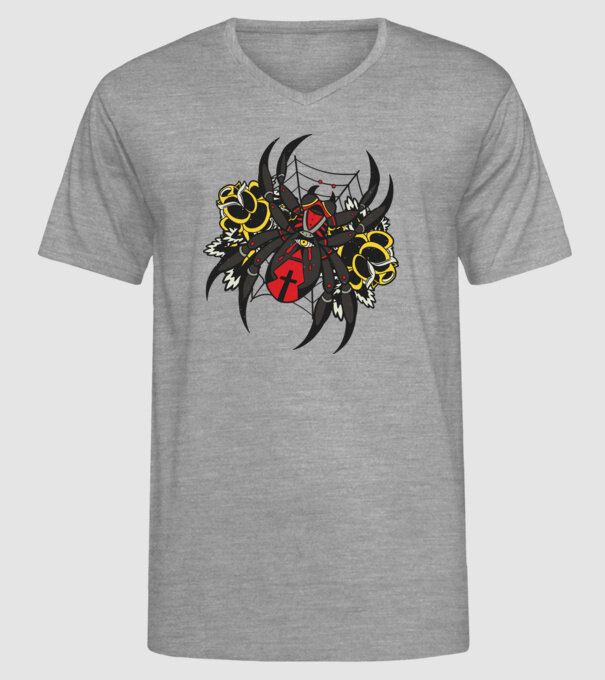 Păianjen model gri pe tricou