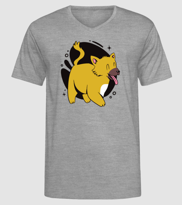 Vulpe model gri pe tricou