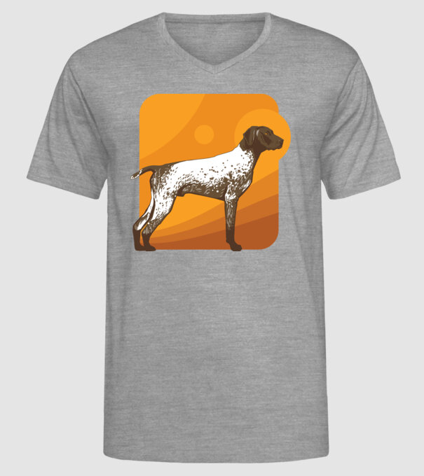 Pointer cu părul scurt model gri pe tricou