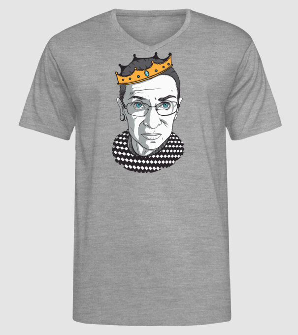 Ruth Bader Ginsburg model gri pe tricou