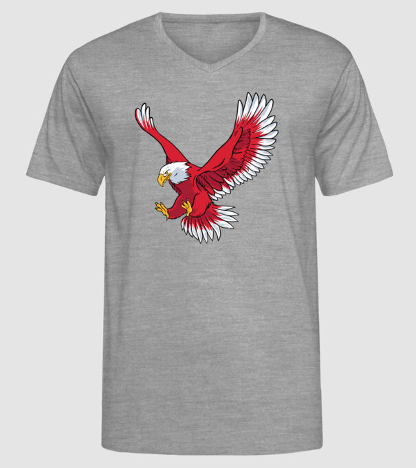Vultur model gri pe tricou