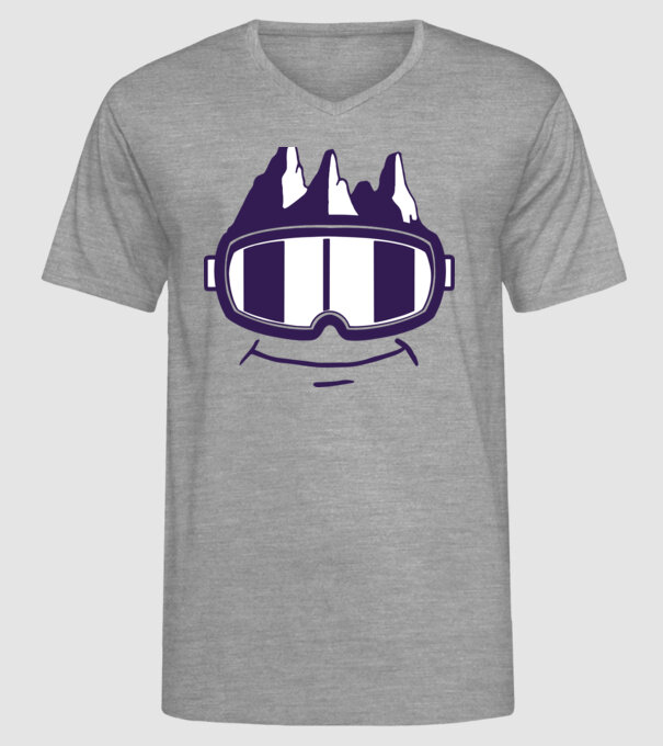 Ochelari de schi Smiley model gri pe tricou