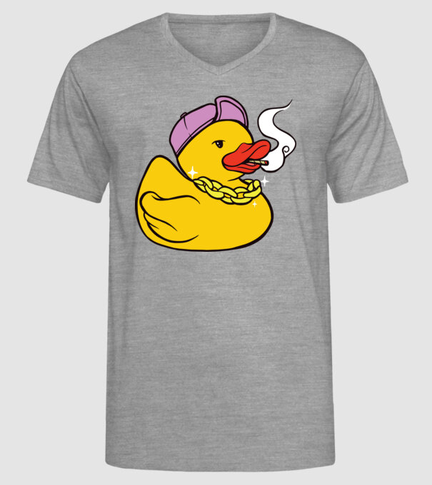 rățușcă de cauciuc Smoker model gri pe tricou