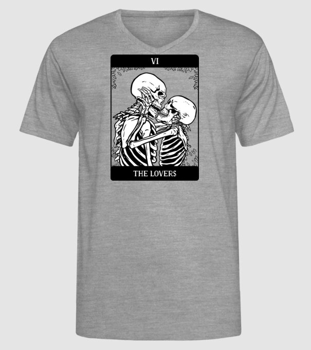 Schelete îndrăgostite model gri pe tricou