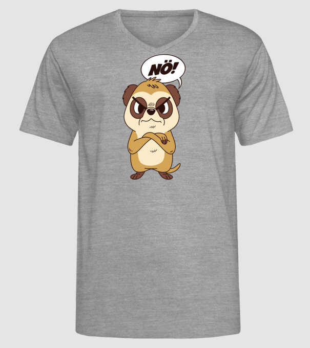 Suricată model gri pe tricou