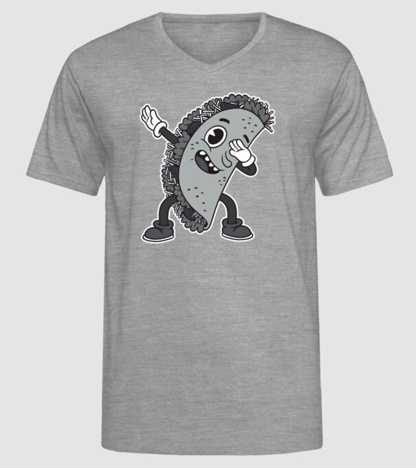 Taco DAB model gri pe tricou