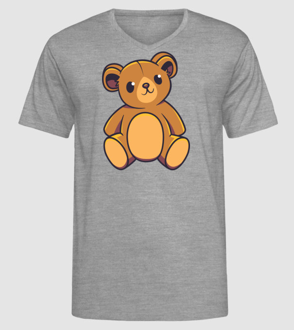 Ursuleț Teddy model gri pe tricou