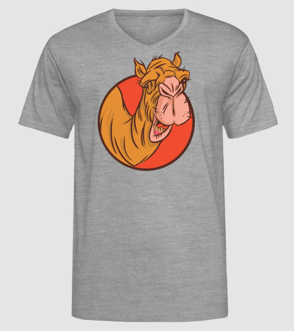 Cămilă model gri pe tricou