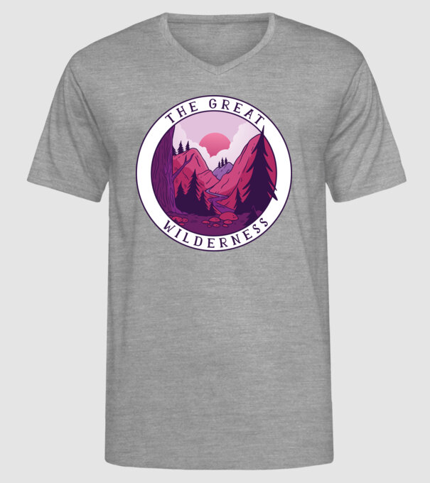 The Great Wilderness model gri pe tricou