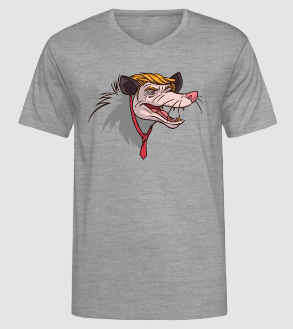 Trump Opossum model gri pe tricou