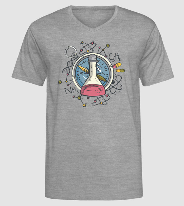 Științific - Chimie model gri pe tricou