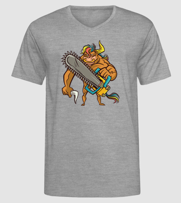 Unicorn Taur model gri pe tricou