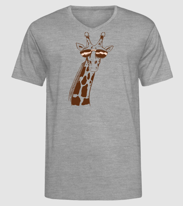 Cap Girafă model gri pe tricou