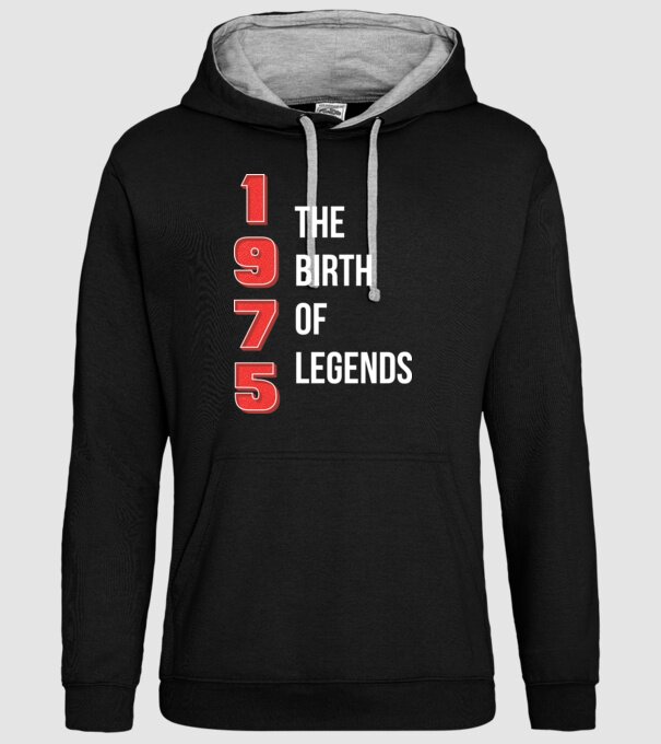 1975 the birth of legends model negru pe tricou