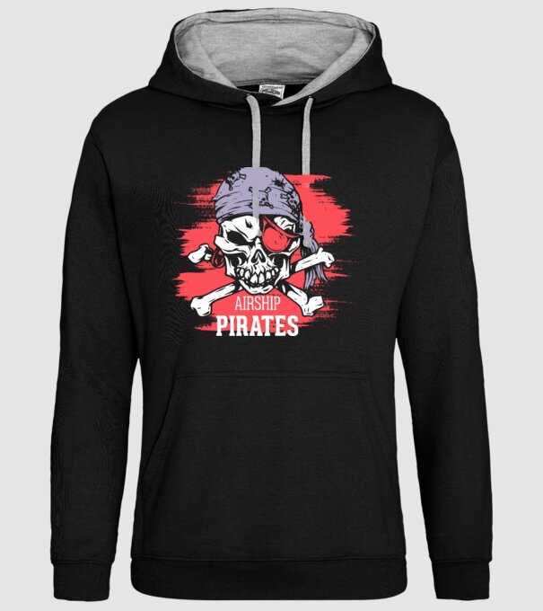 Airship Pirates - Pirat model negru pe tricou
