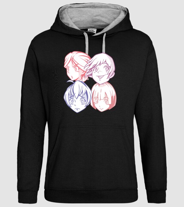Expresii Anime model negru pe tricou