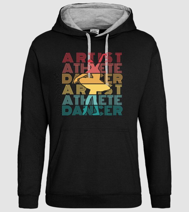 Dansatoare de balet model negru pe tricou