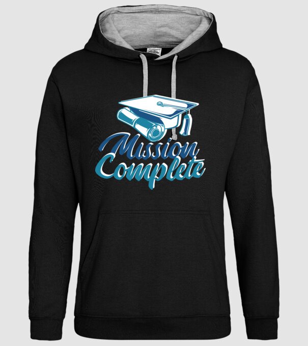 Absolvire cu succes model negru pe tricou