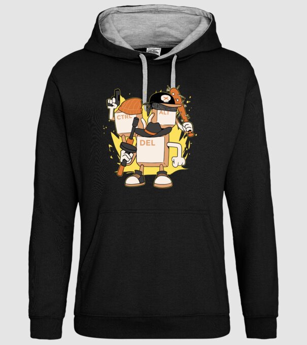 Mafie tastatură model negru pe tricou