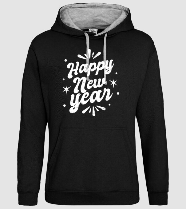 An nou fericit model negru pe tricou