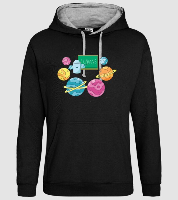 Învățarea planetelor model negru pe tricou