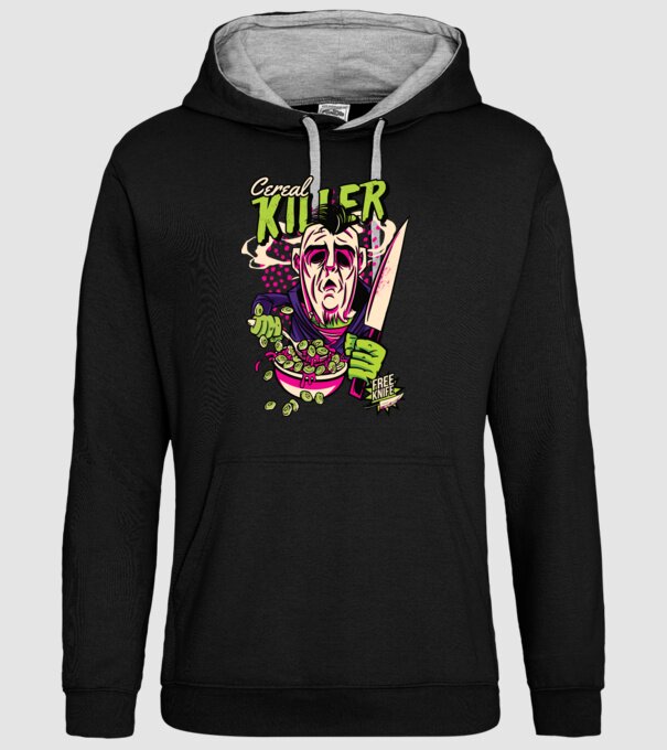 Cereale Killer Fulgi de cereale model negru pe tricou