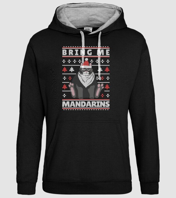 Tricou cu pisică pulovăr urât model negru pe tricou