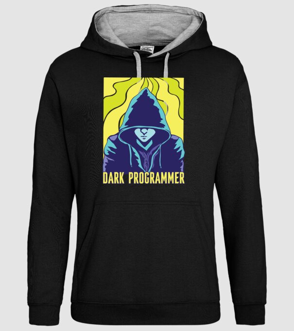 Dark Programmer model negru pe tricou