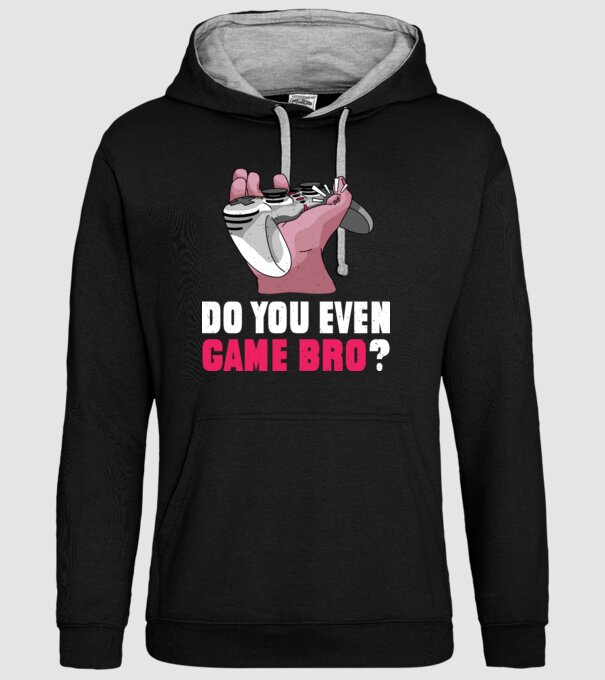 Do You Even Game Bro? model negru pe tricou