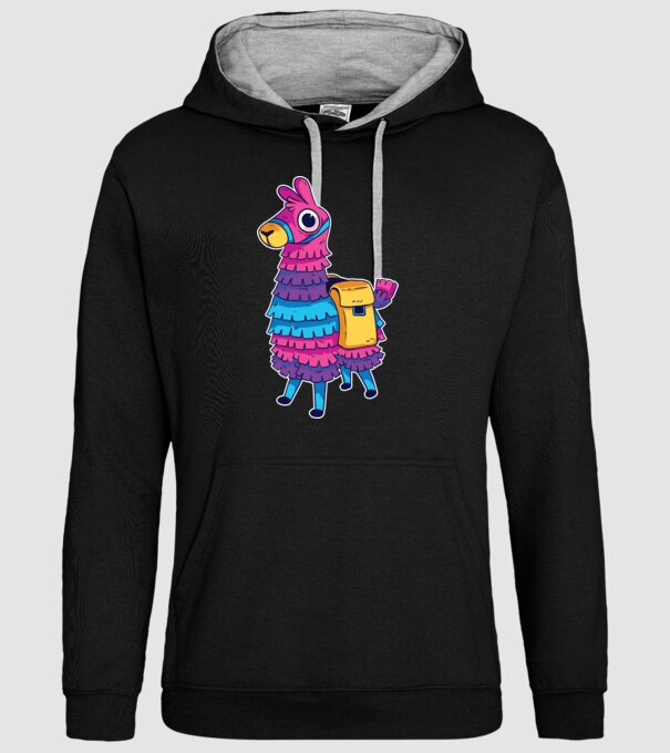 Fortnite LLama - Tricou gamer cu lama model negru pe tricou
