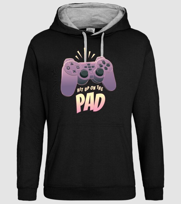 Gamer Controler model negru pe tricou
